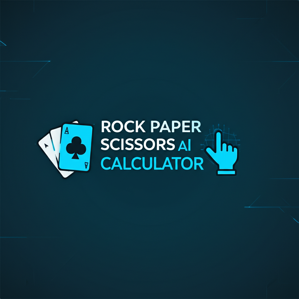 Rock Paper Scissors AI Calculator interface displaying game prediction