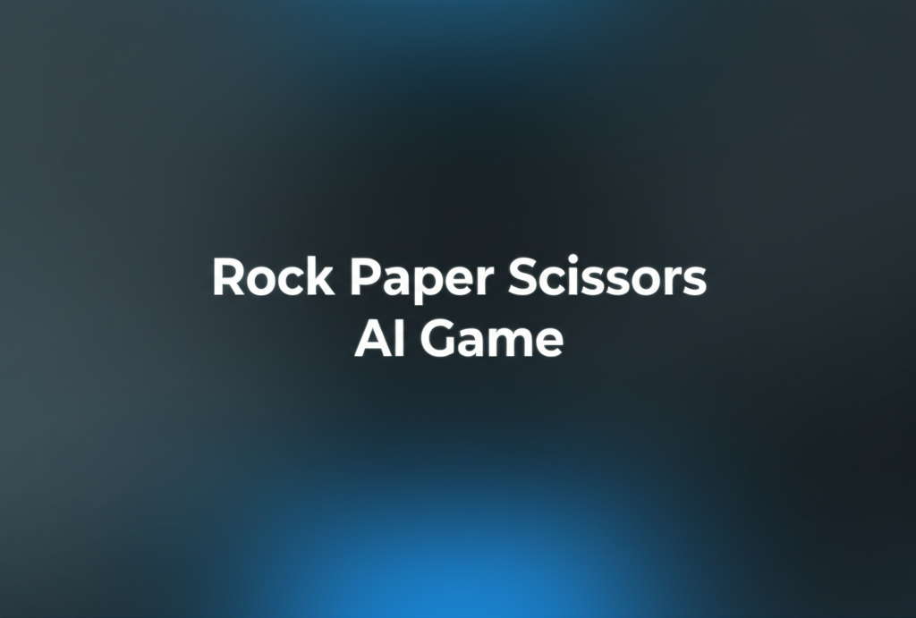 Rock Paper Scissors AI Game Interface